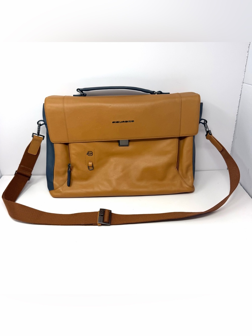 Piquadro KC 5117 Italy Leather Laptop Messenger Bag Business Briefcase Crossbody